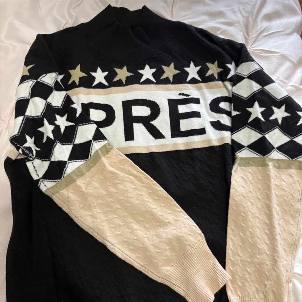 Black and Cream Fate black and white ski sweater